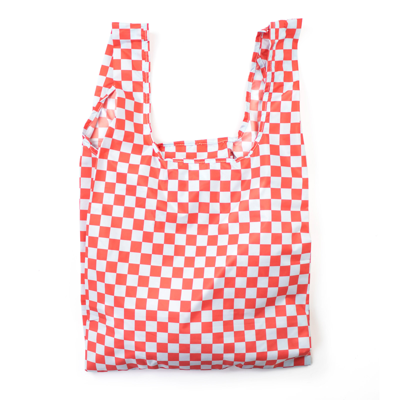 Medium Bag Checkerboard Red + Blue 