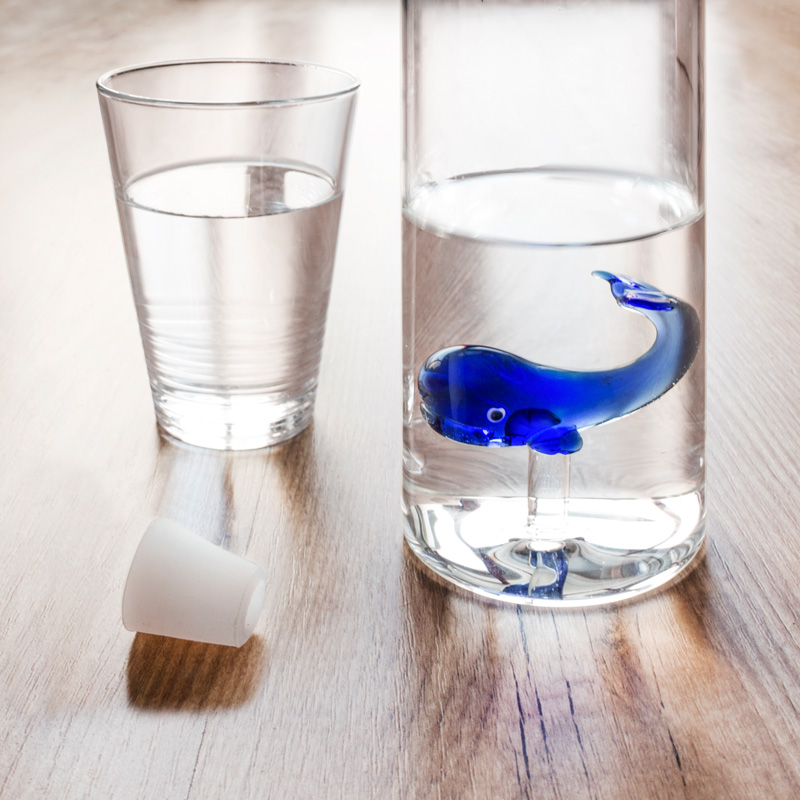 Glasflasche BLUE WHALE 1.2 l Borosilicate