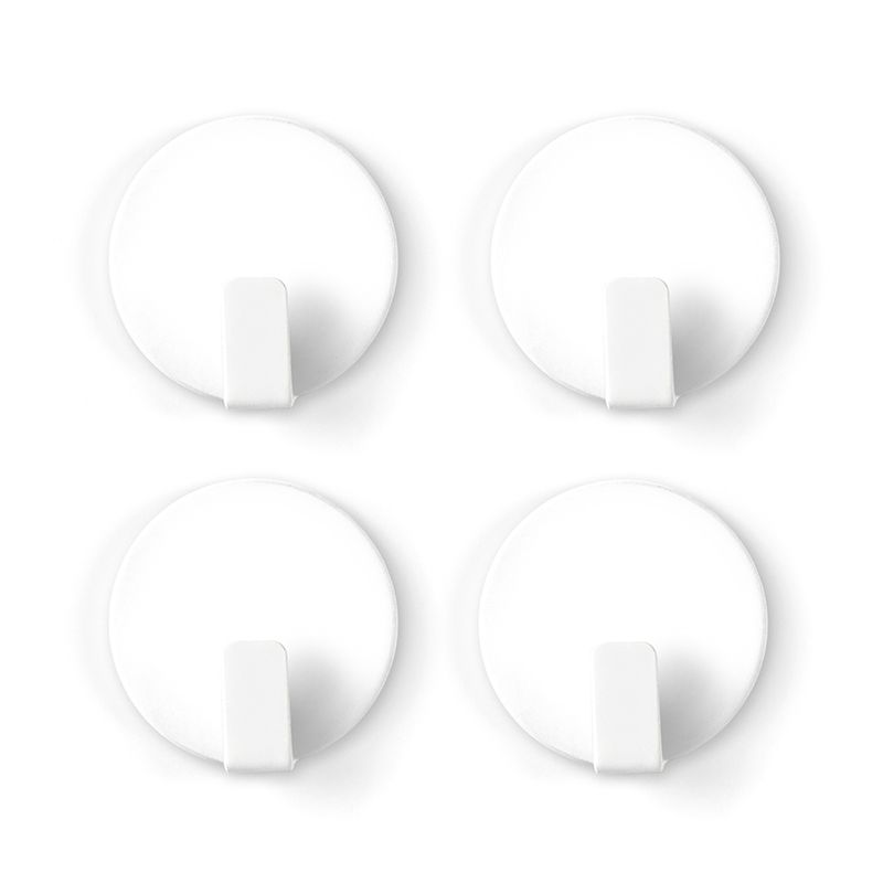 Magnethaken SOLID 4er Set weiss 