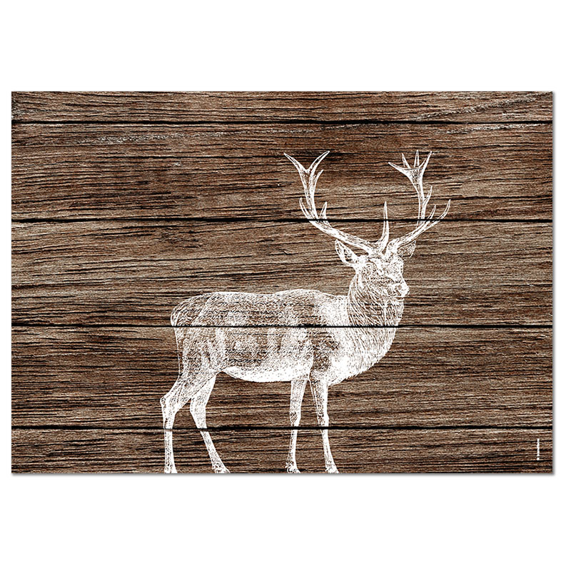Papiertischset DEER LODGE 4 Sujets à 12 Blatt