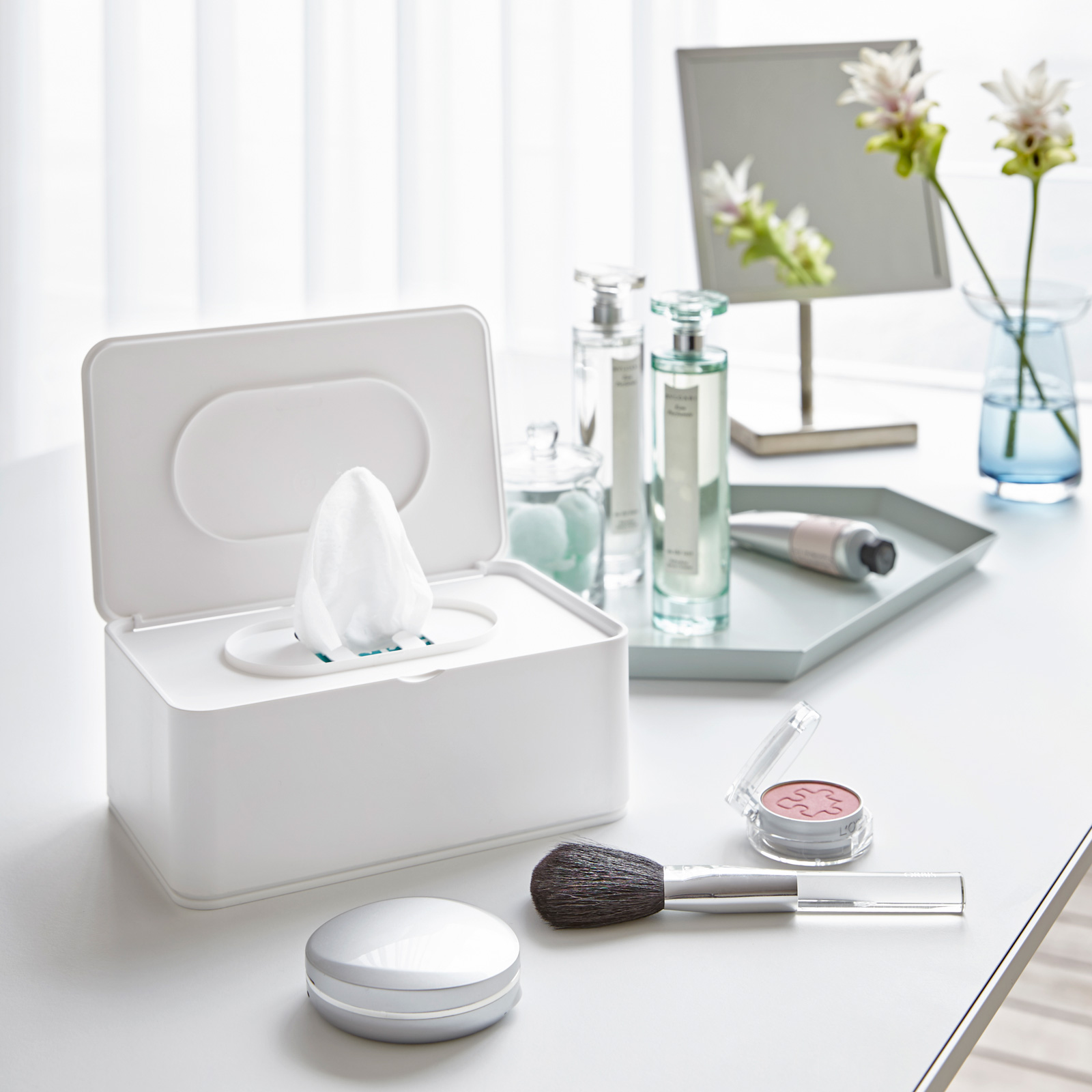 Feuchttücherbox SMART weiss 