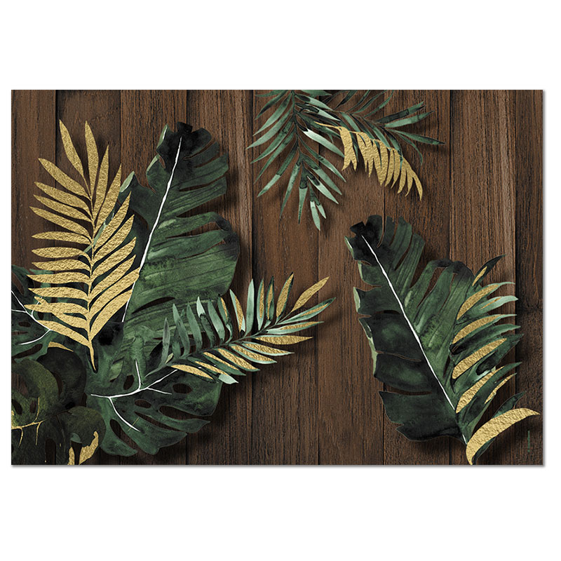 Papiertischset TROPICAL GOLD 4 Sujets à 12 Blatt