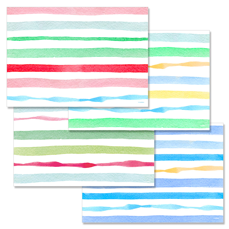 Papiertischset WATERMELON 4 Sujets à 12 Blatt
