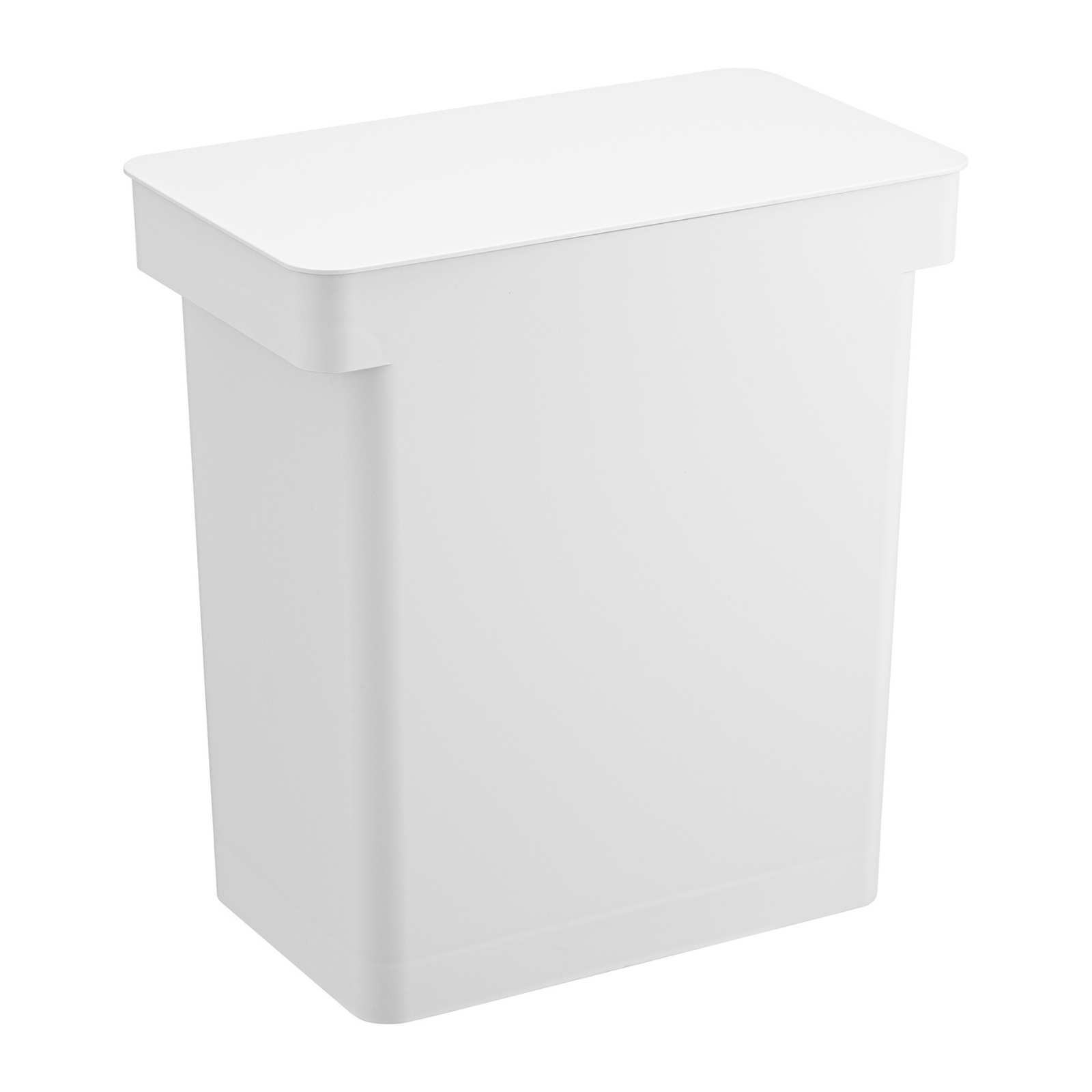 Luftdichter Mülleimer mit Rollen TOWER weiss 