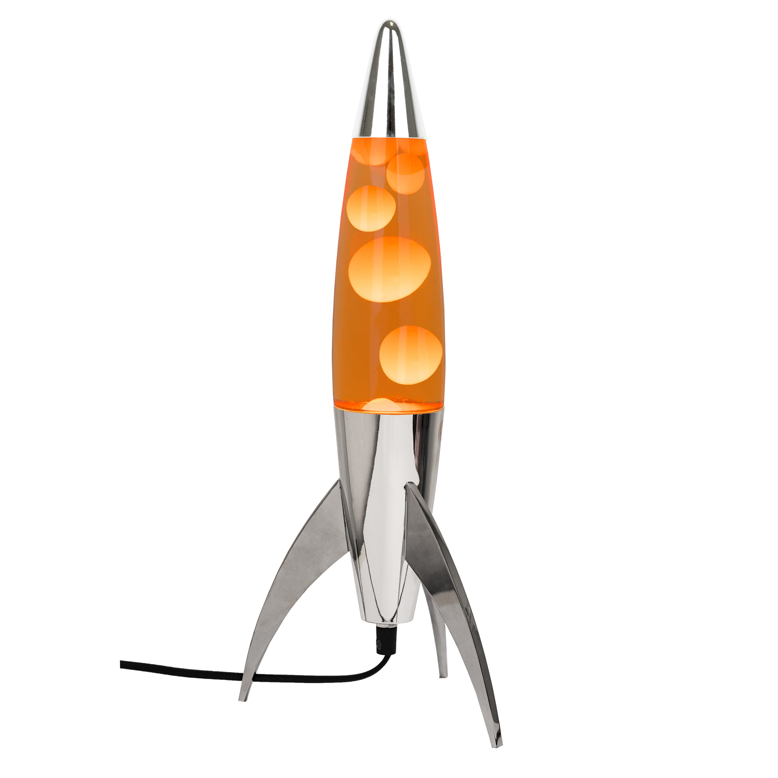 Lava Lamp ROCKET orange 