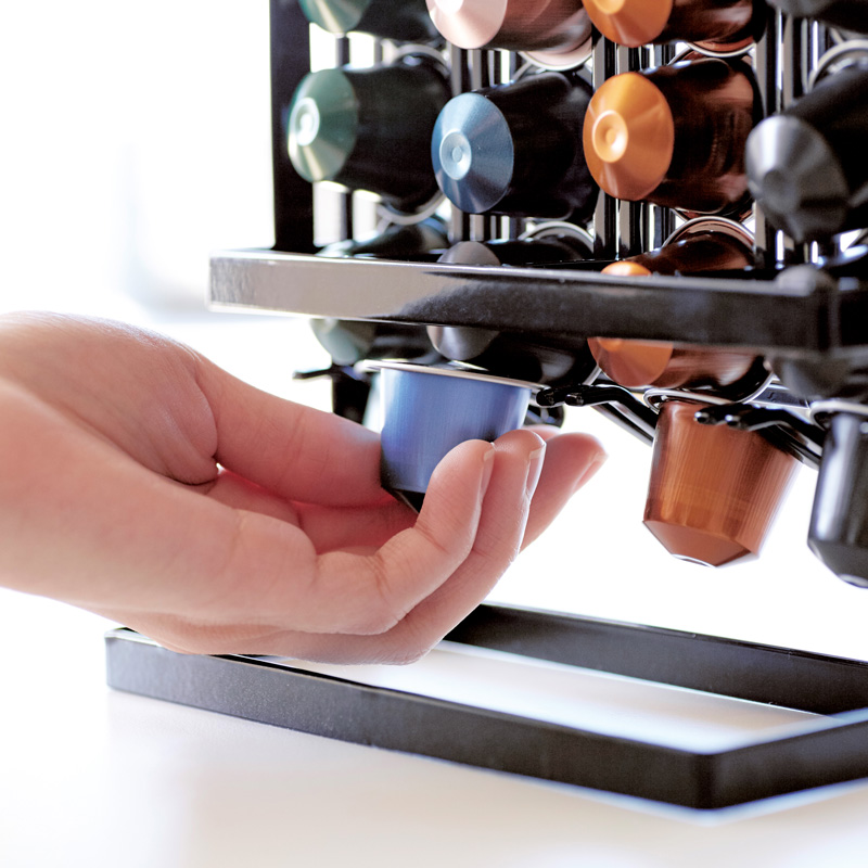 Kaffeekapselhalter TOWER schwarz 