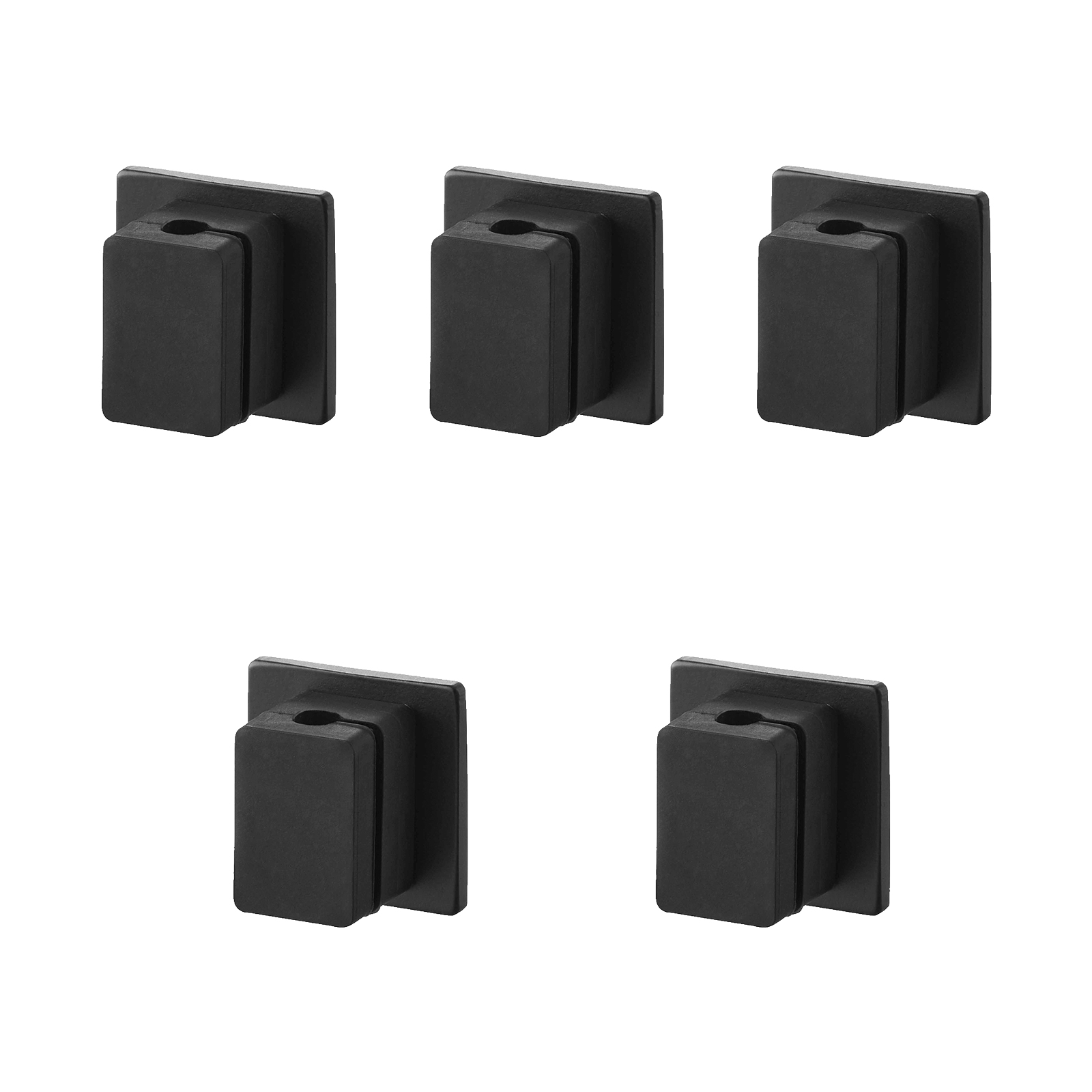 Magnetische Kabelhalter mit Basis (5er-Set) SMART schwarz 