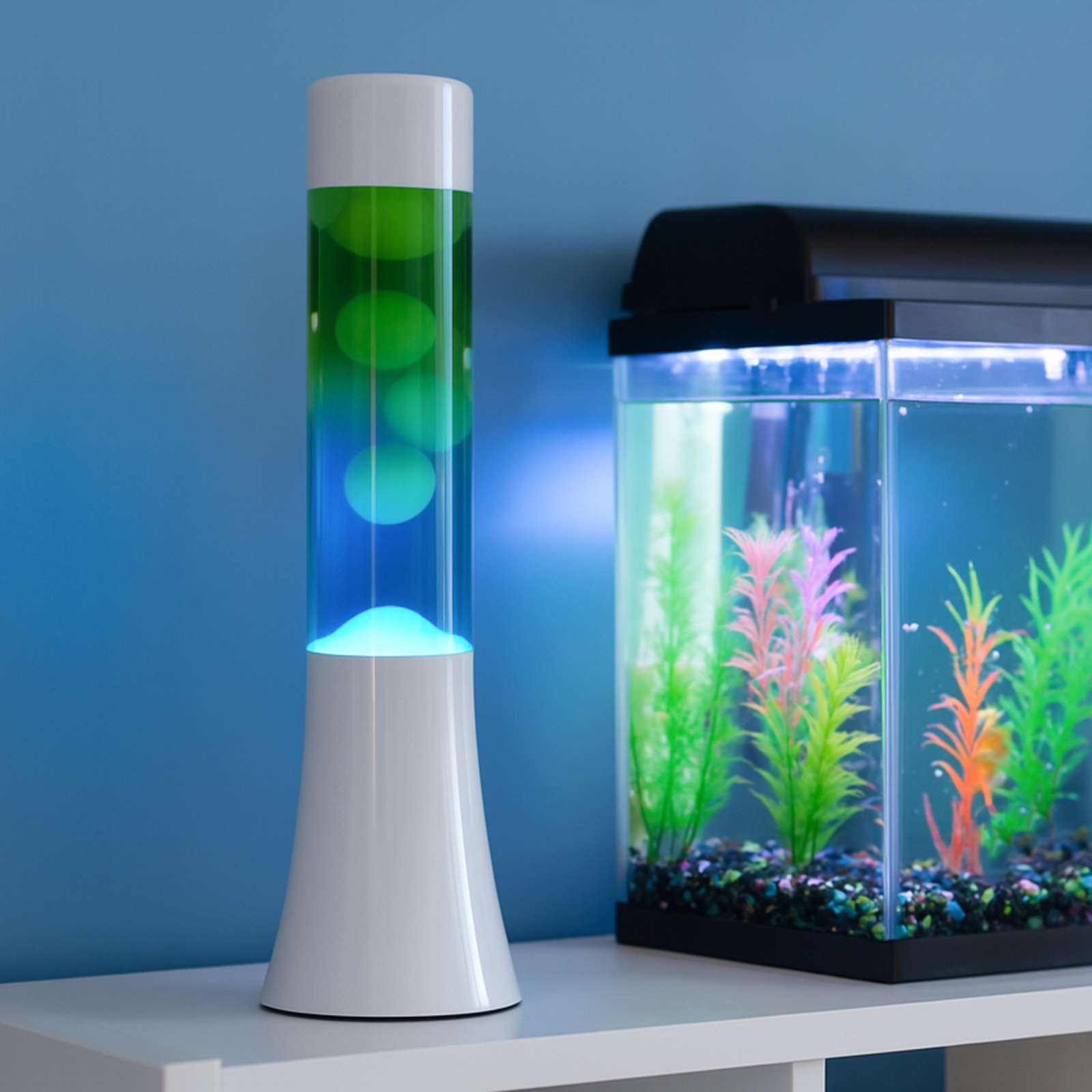 Lava Lamp MINI blue & green gradient 