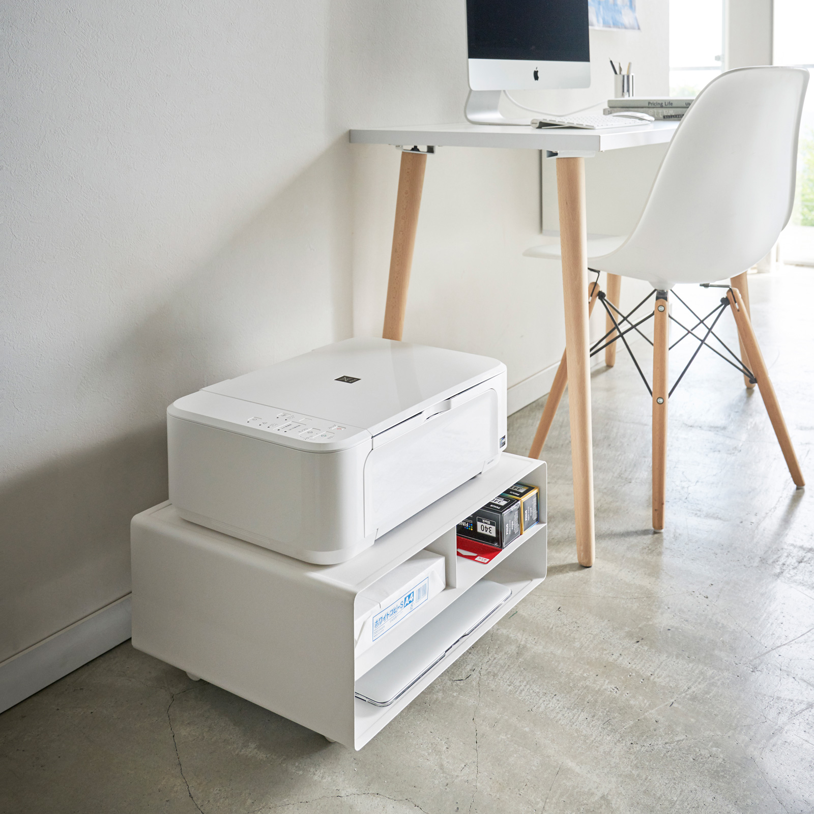 Druckerstation TOWER weiss 