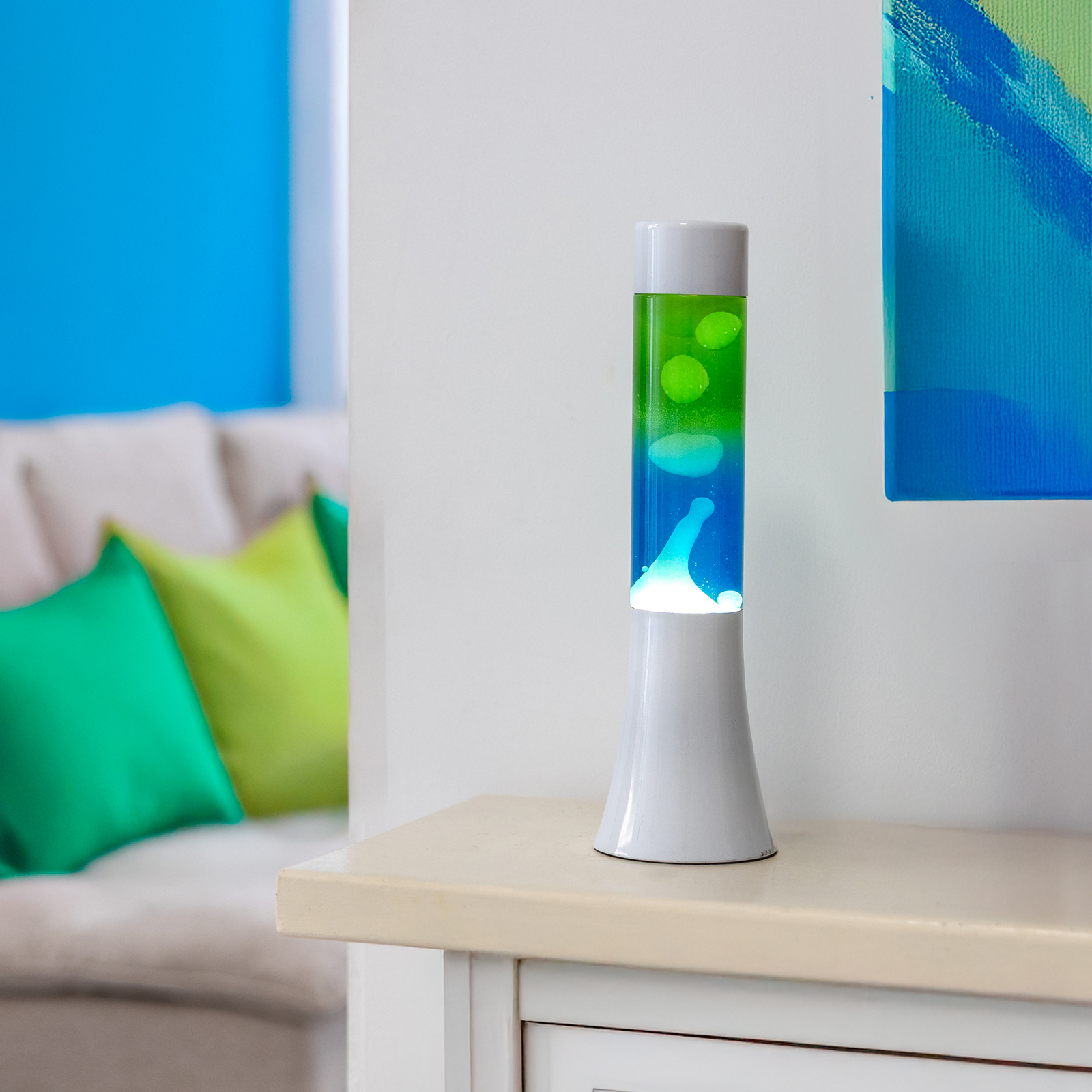 Lava Lamp MINI blue & green gradient 