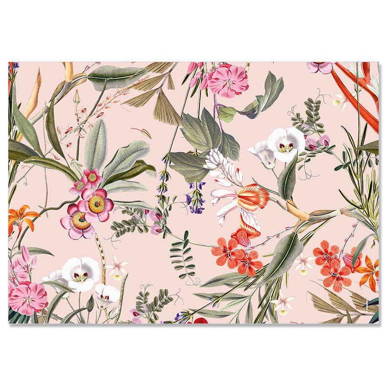 Papiertischset FLORAL LUXE 4 Sujets à 12 Blatt