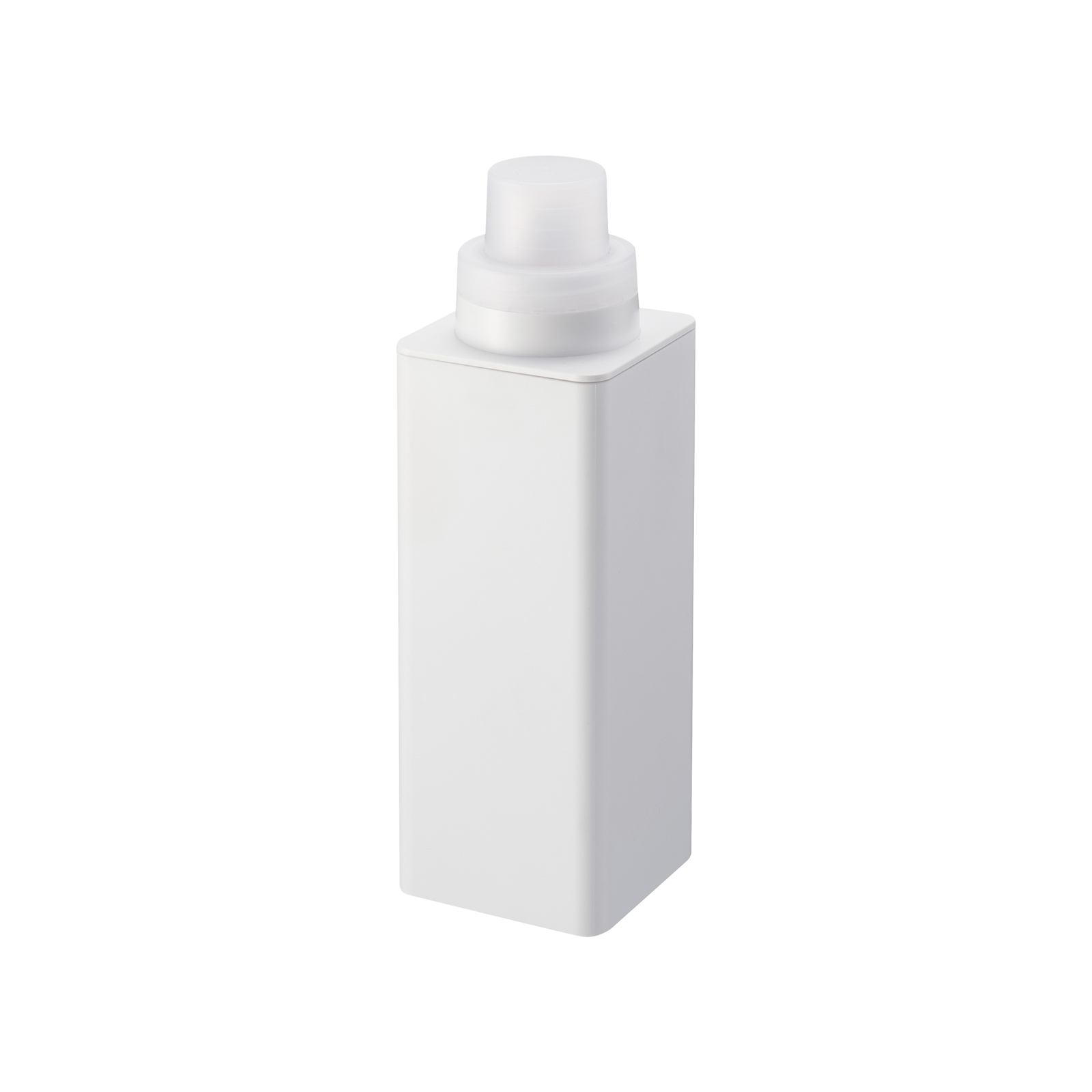 Magnetische Flasche TOWER weiss für Waschmittel und Seife
