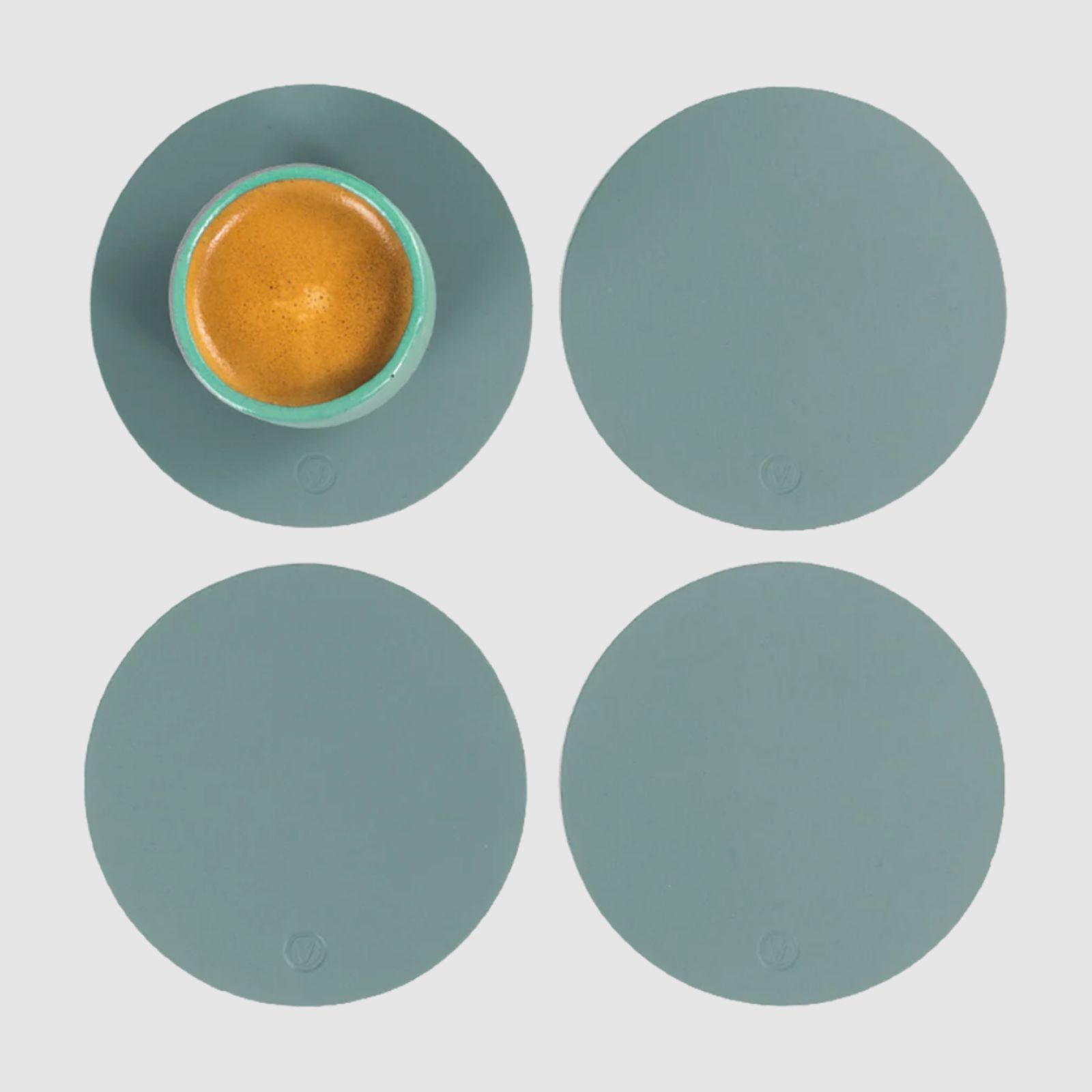 Ruca Round Coasters (x4) Eucalyptus 