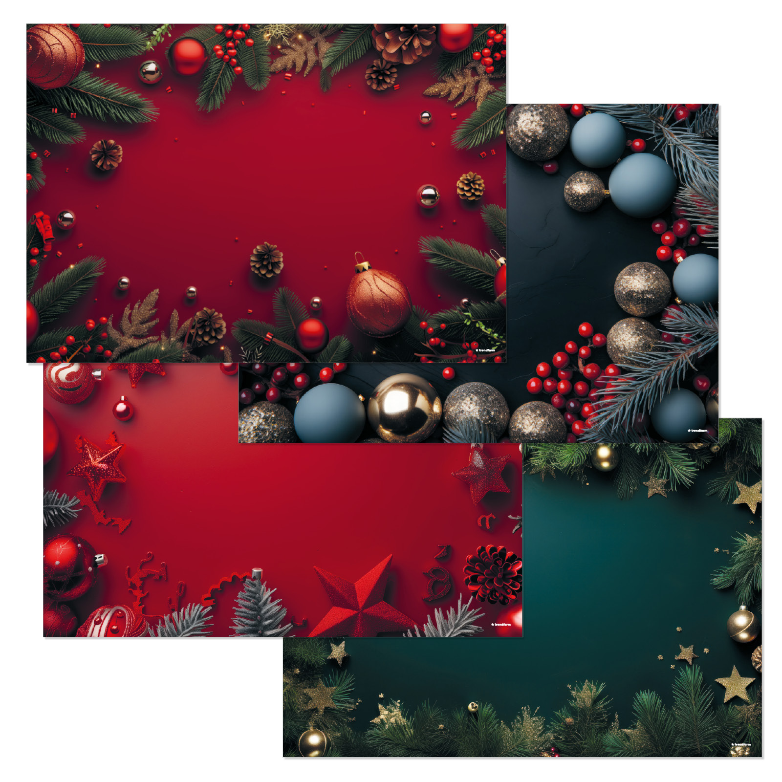 Papiertischset HOLY NIGHT 4 Sujets à 12 Blatt