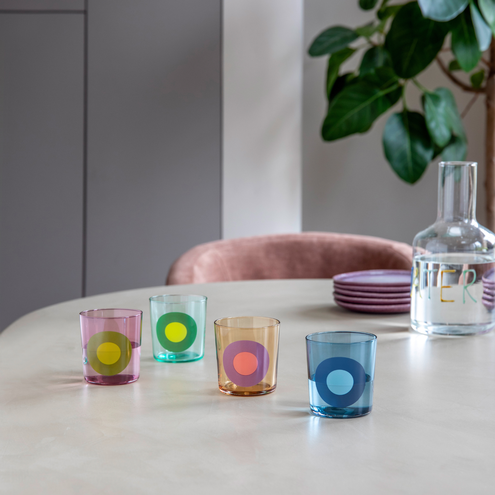 Gläser Dots, 4er-Set Nr.2 