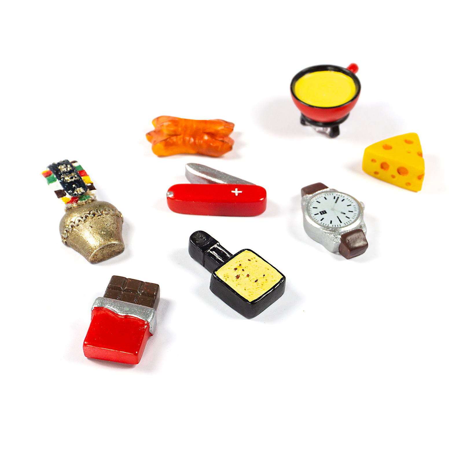 Magnete SWITZERLAND 8er Set multicolor 