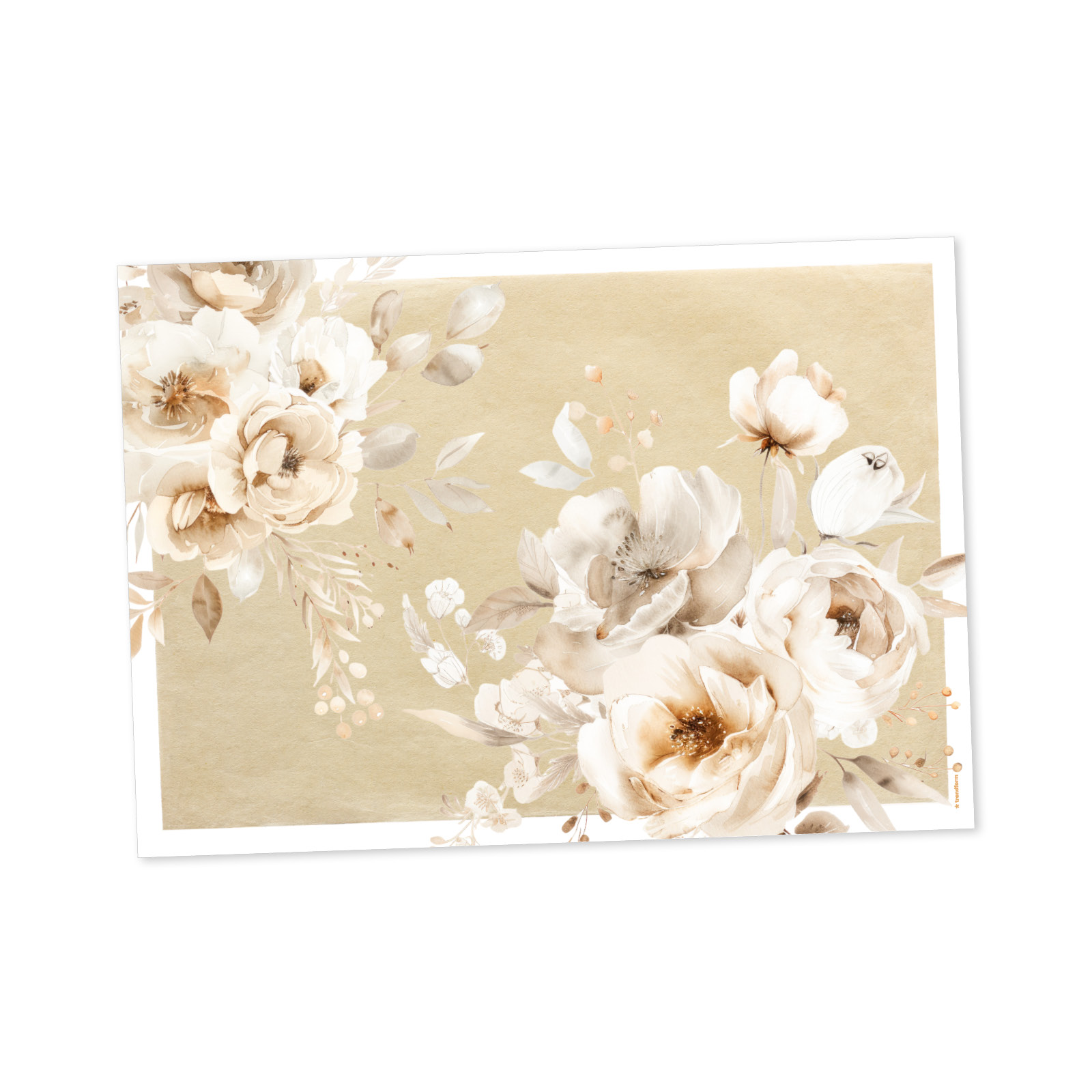 Papiertischset WHITE POEM 4 Sujets à 12 Blatt