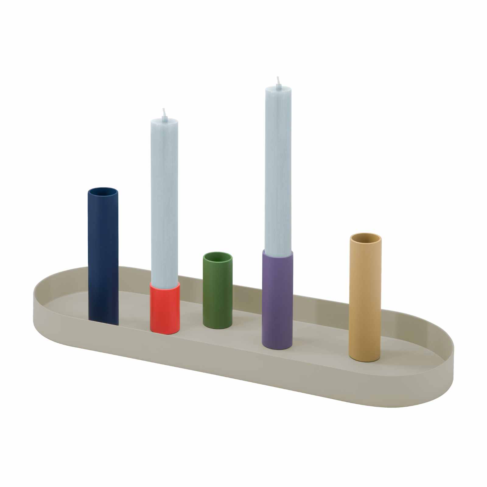 Magnetischer Kerzenhalter Luna 6er-Set oval
