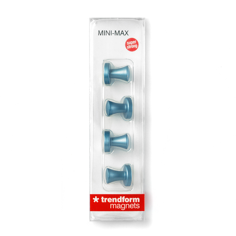 Superstrong Magnets MINI-MAX 4er Set  blau