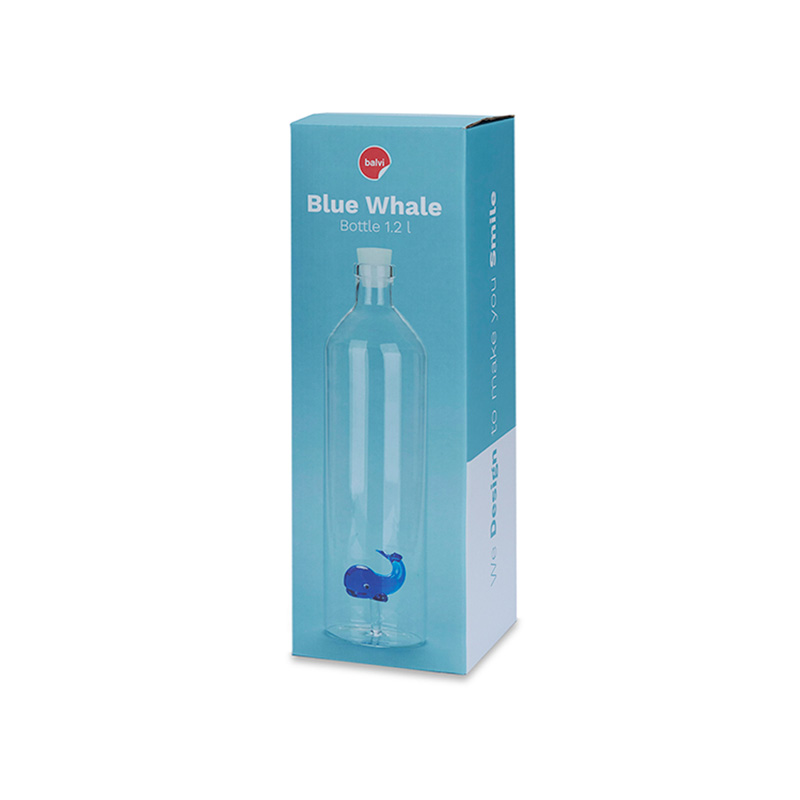 Glasflasche BLUE WHALE 1.2 l Borosilicate