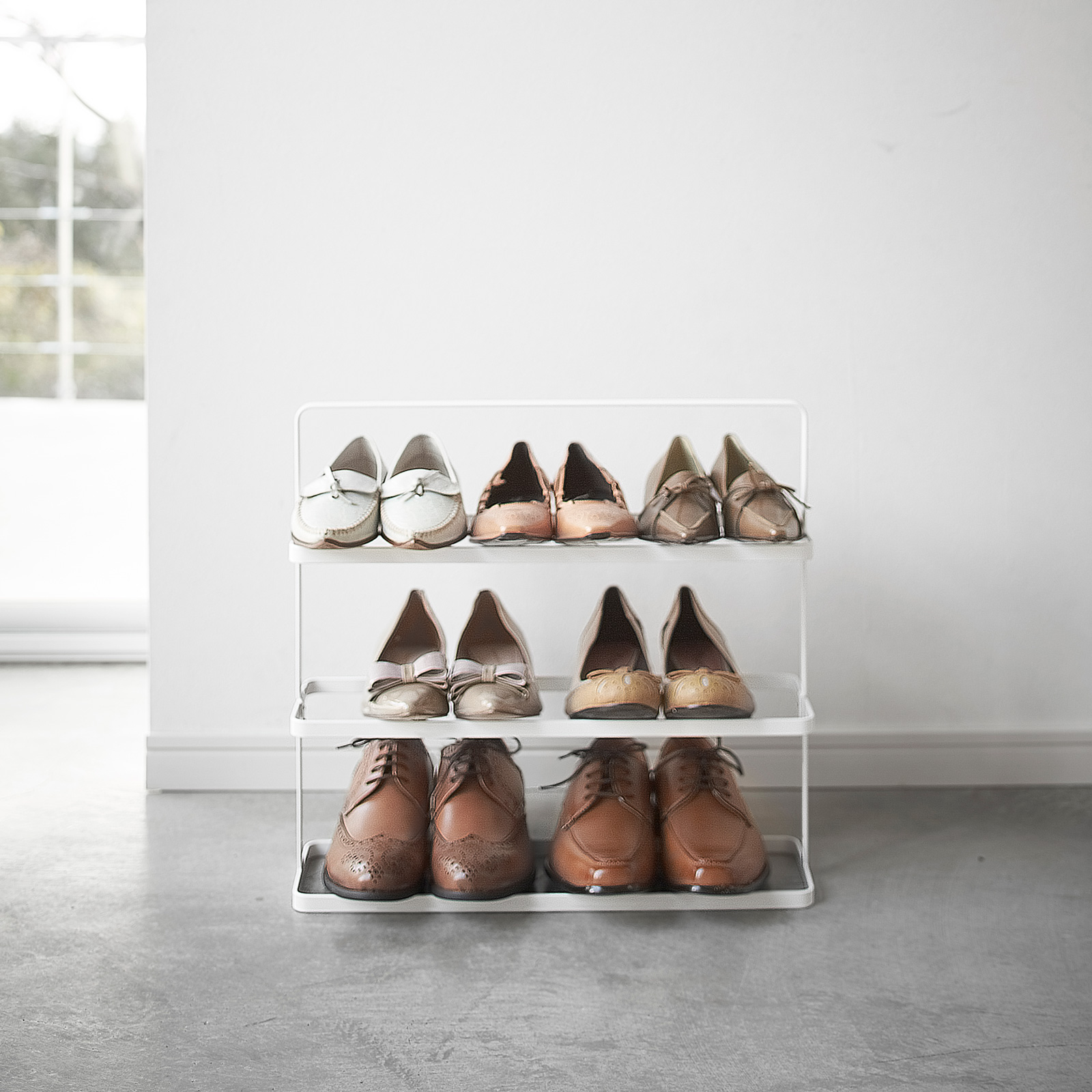 Schuhregal breit TOWER weiss 