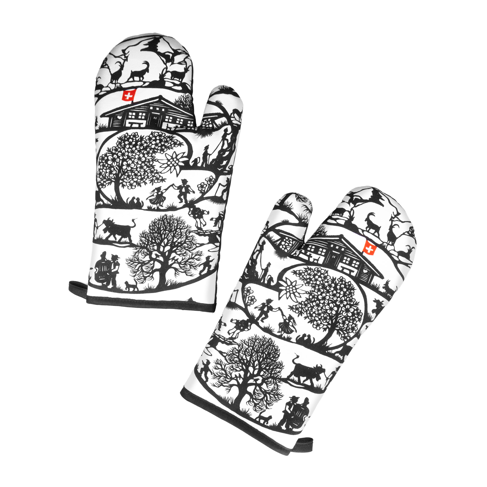 Ofenhandschuhe SWISS TRADITION 2er Set 
