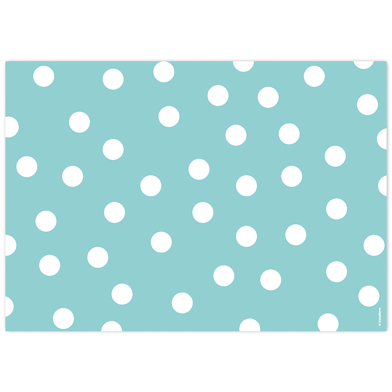 Papiertischset POLKA AQUA 4 Sujets à 12 Blatt