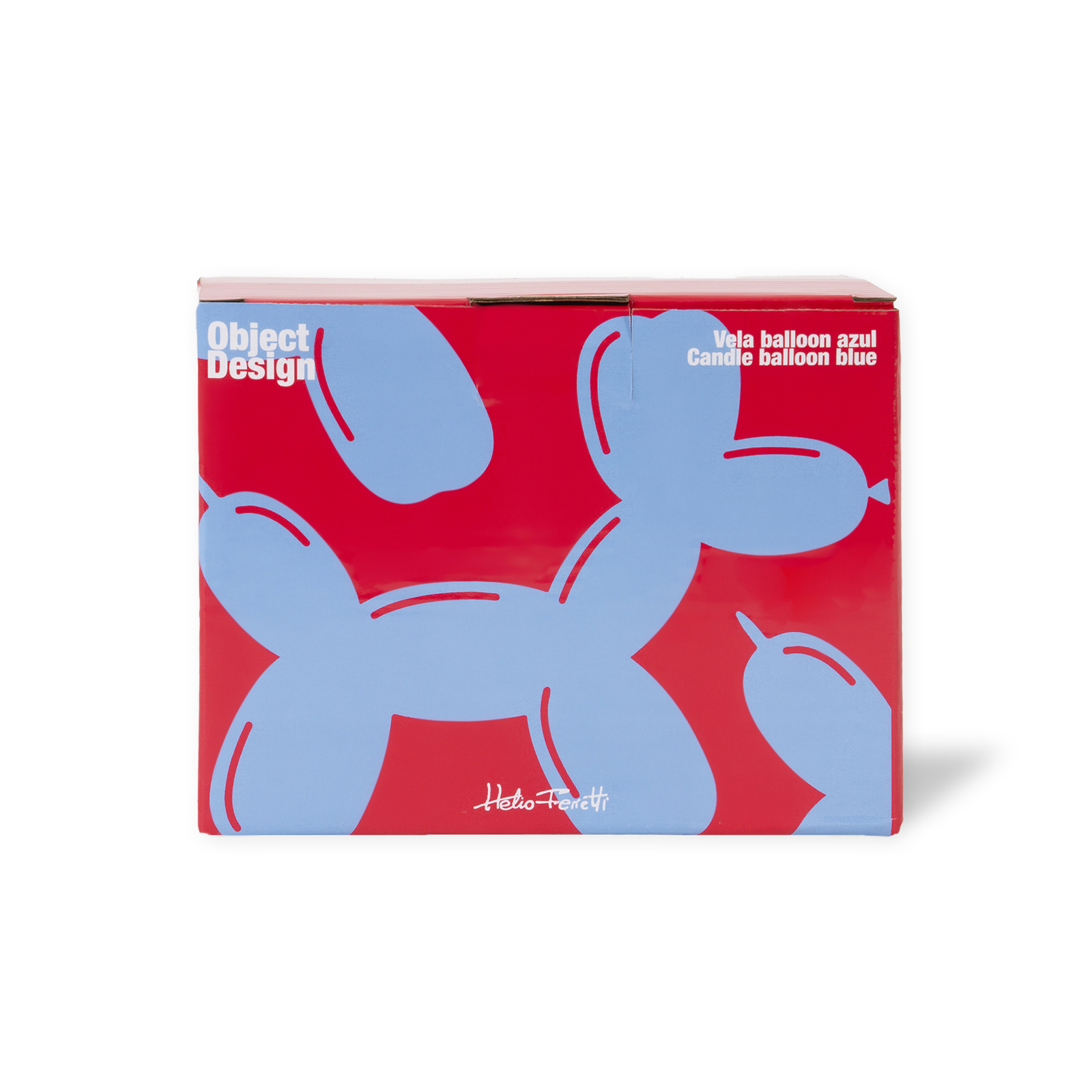 BALLOON DOG CANDLE BLUE 