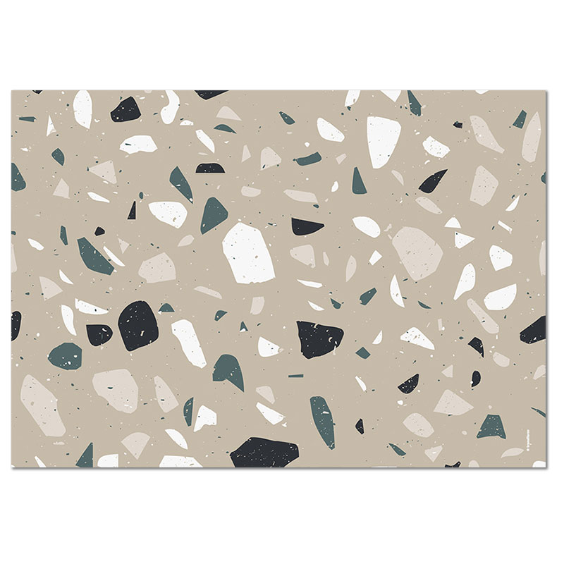 Papiertischset TERRAZZO 4 Sujets à 12 Blatt