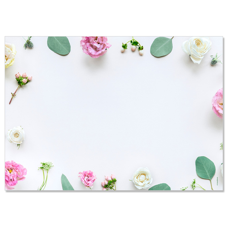 Papiertischset PRINTEMPS 4 Sujets à 12 Blatt