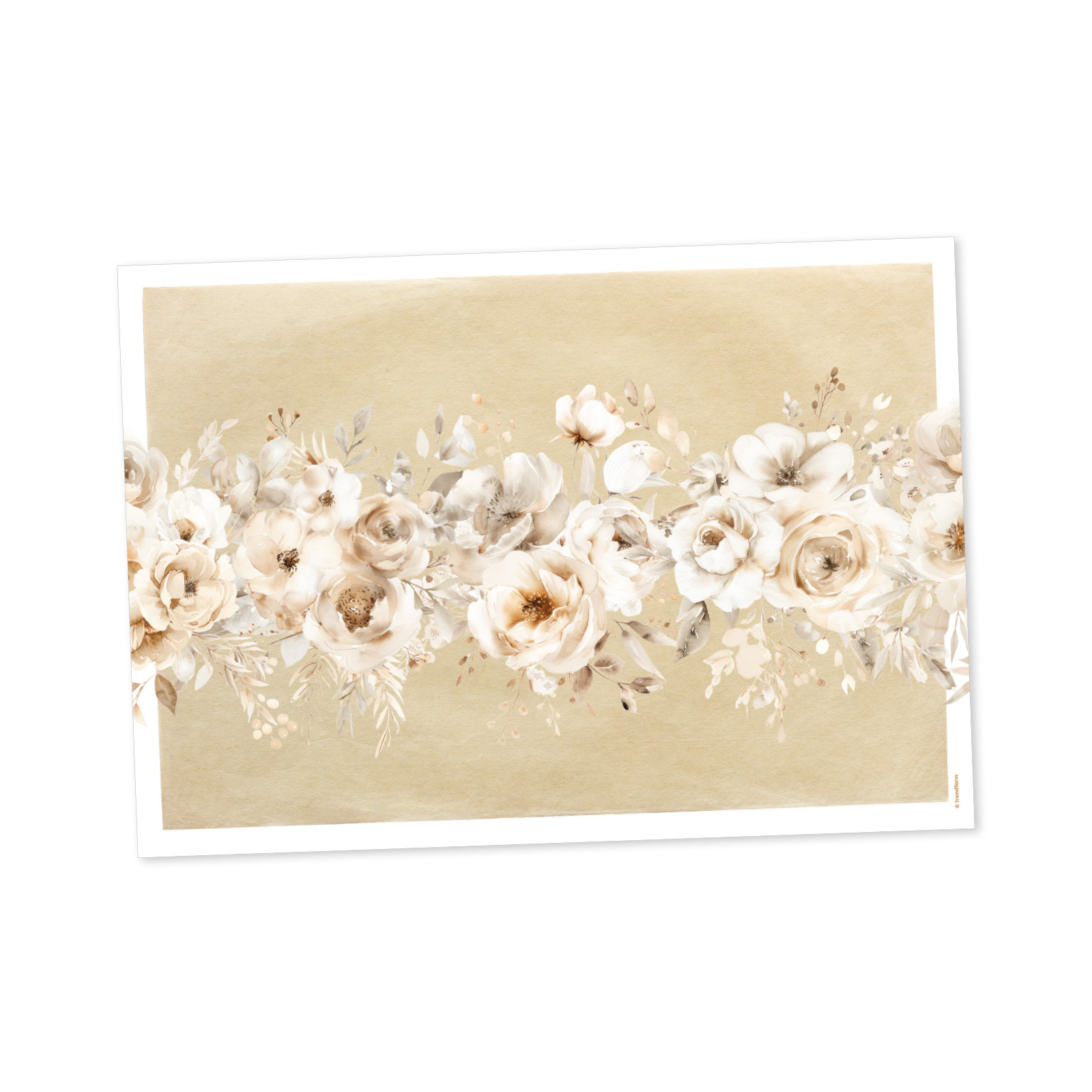 Papiertischset WHITE POEM 4 Sujets à 12 Blatt