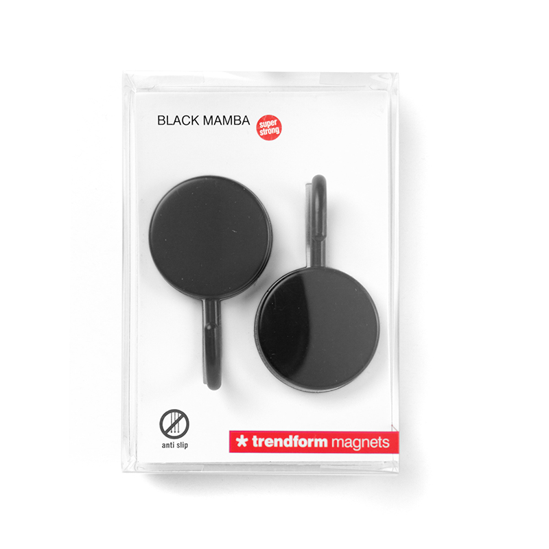 Magnethaken BLACK MAMBA 2er Set schwarz 