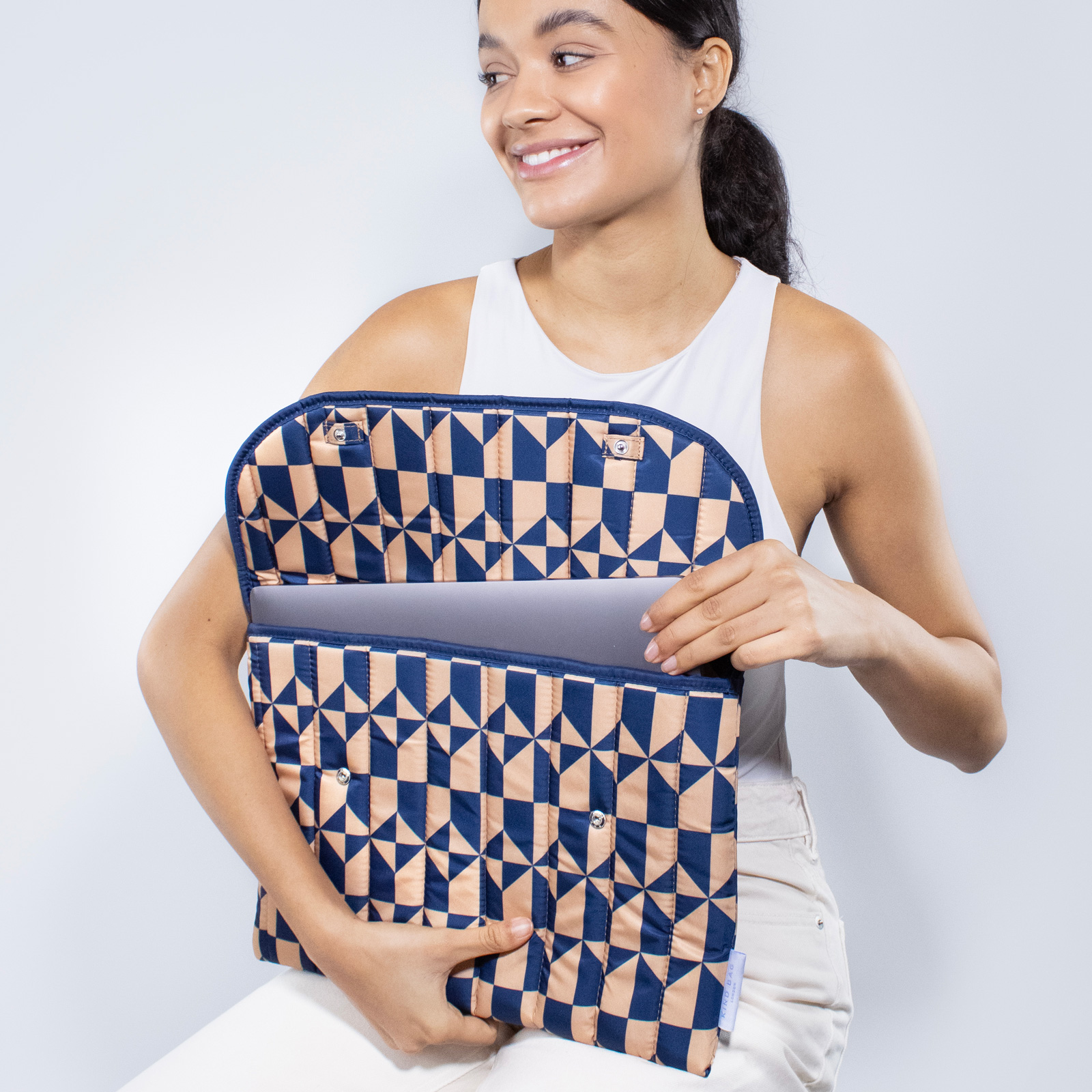 Laptop Sleeve 16'' Navy Coffee  