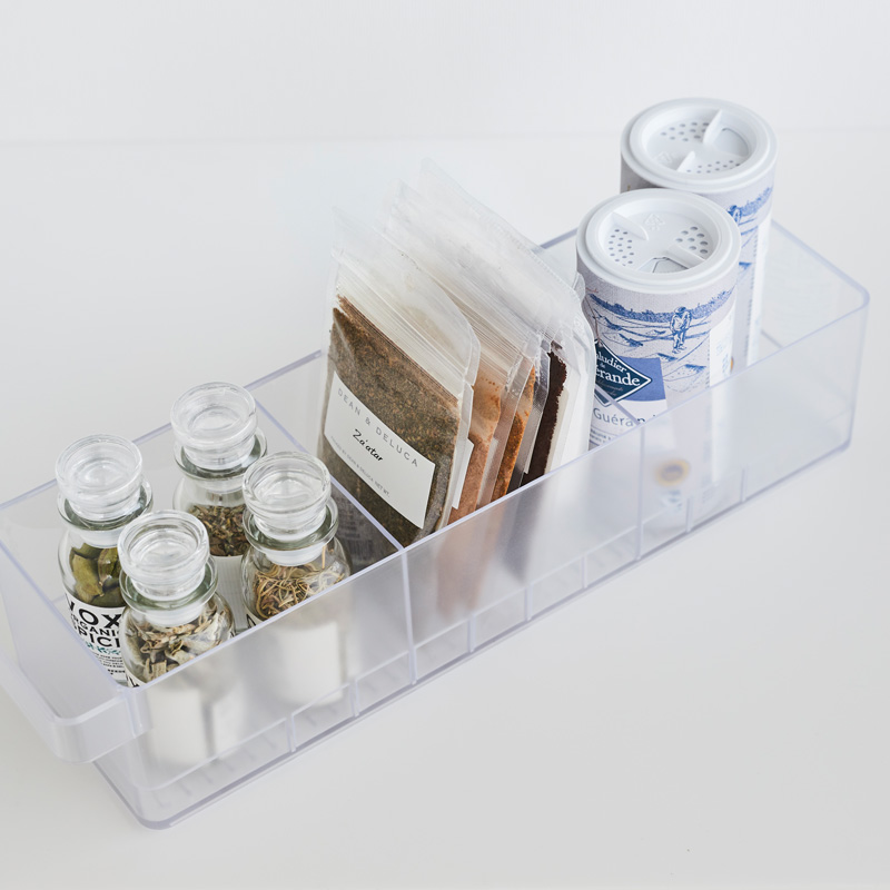Kühlschrank Organizer TOWER weiss mit Trennwänden