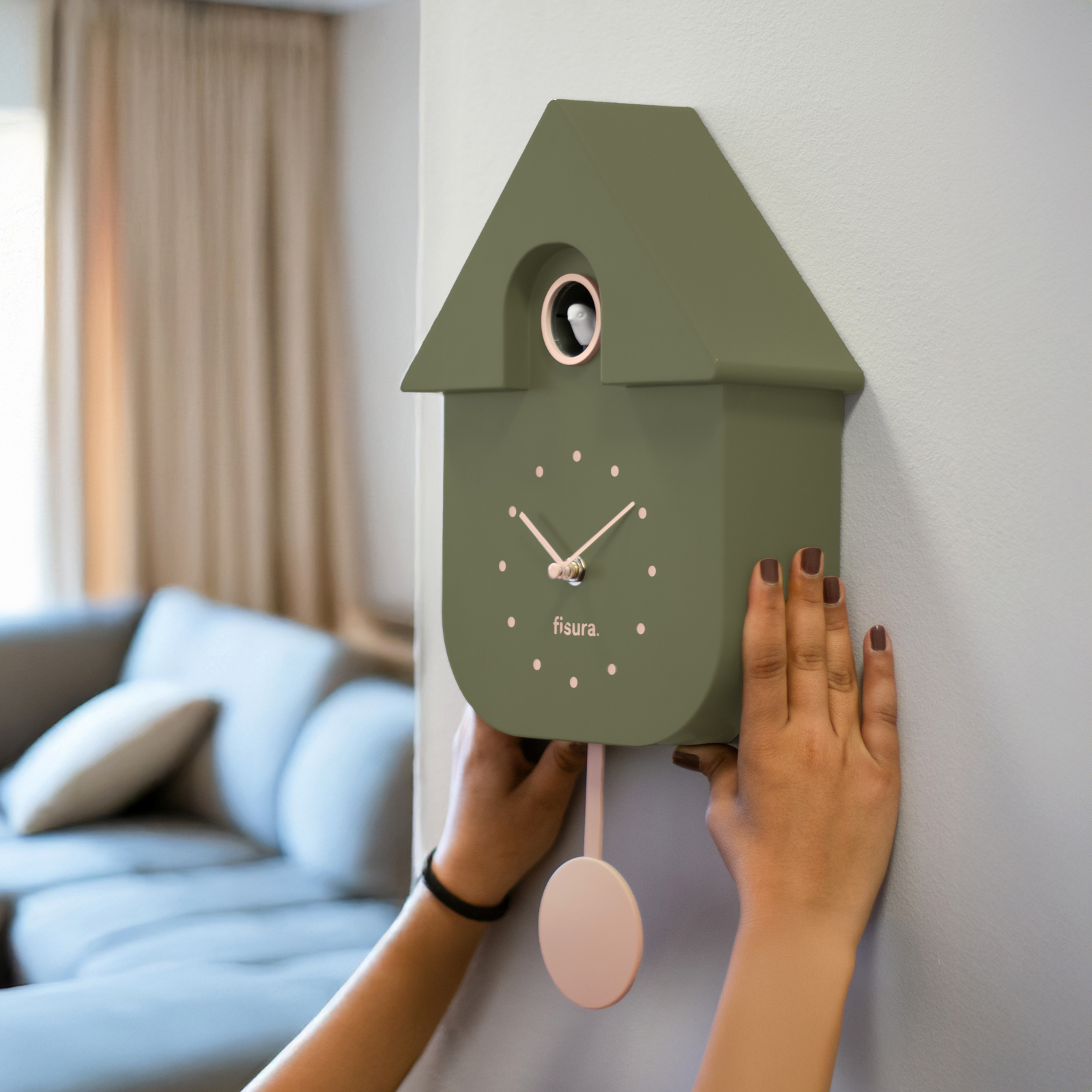 CUCKOO CLOCK - olive 