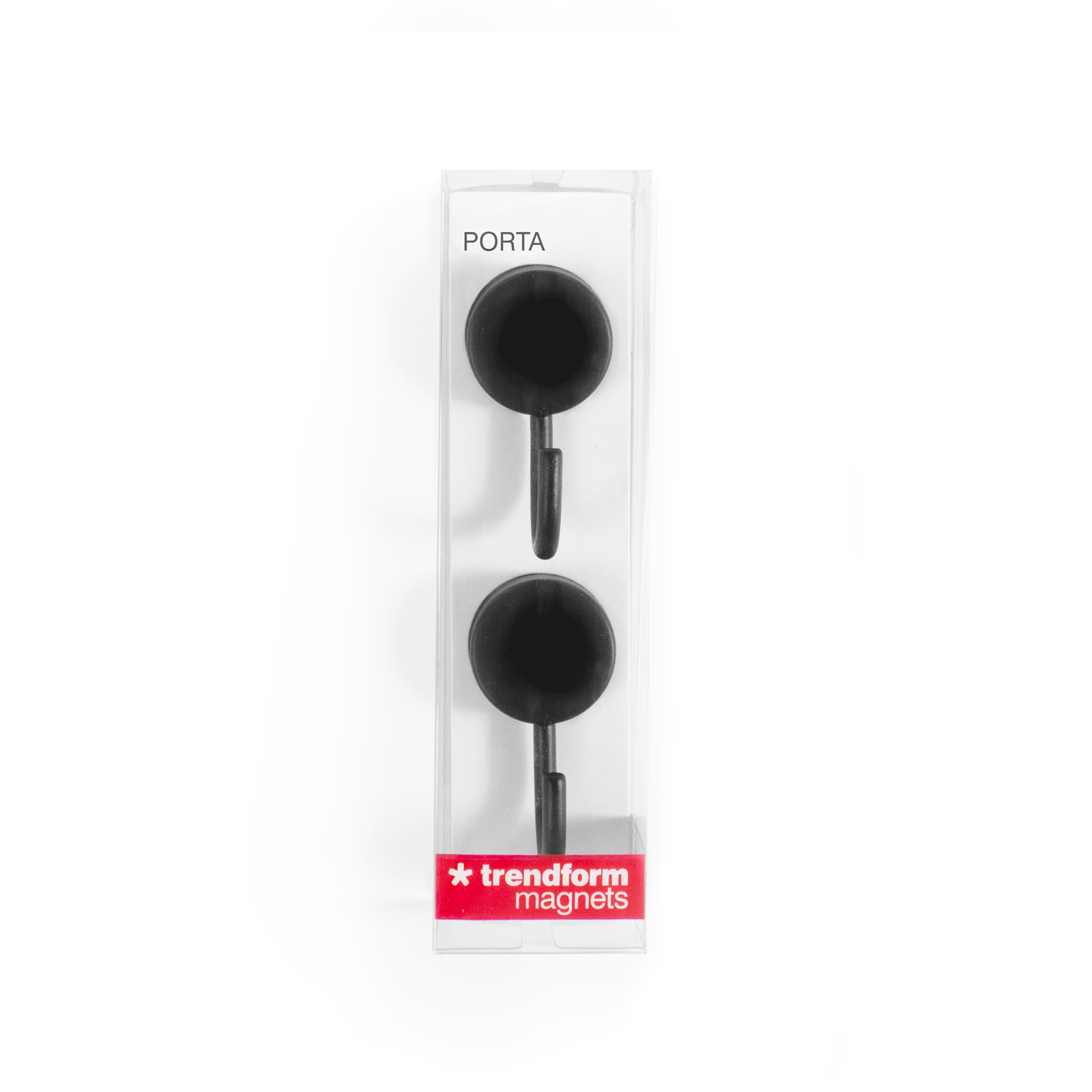 Magnethaken PORTA 2er Set schwarz 