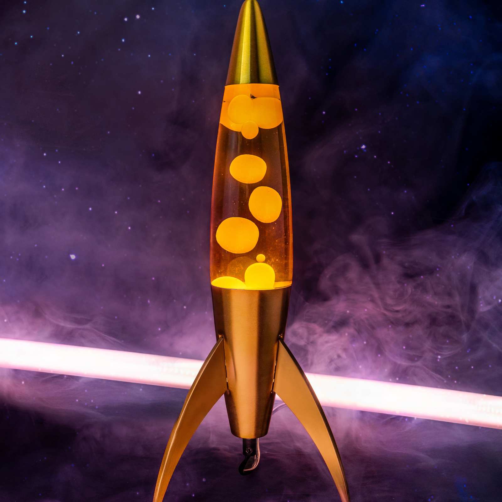 Lava Lamp ROCKET orange gradient 