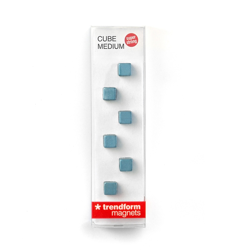 Superstrong Magnets CUBE MEDIUM 6er Set, blau