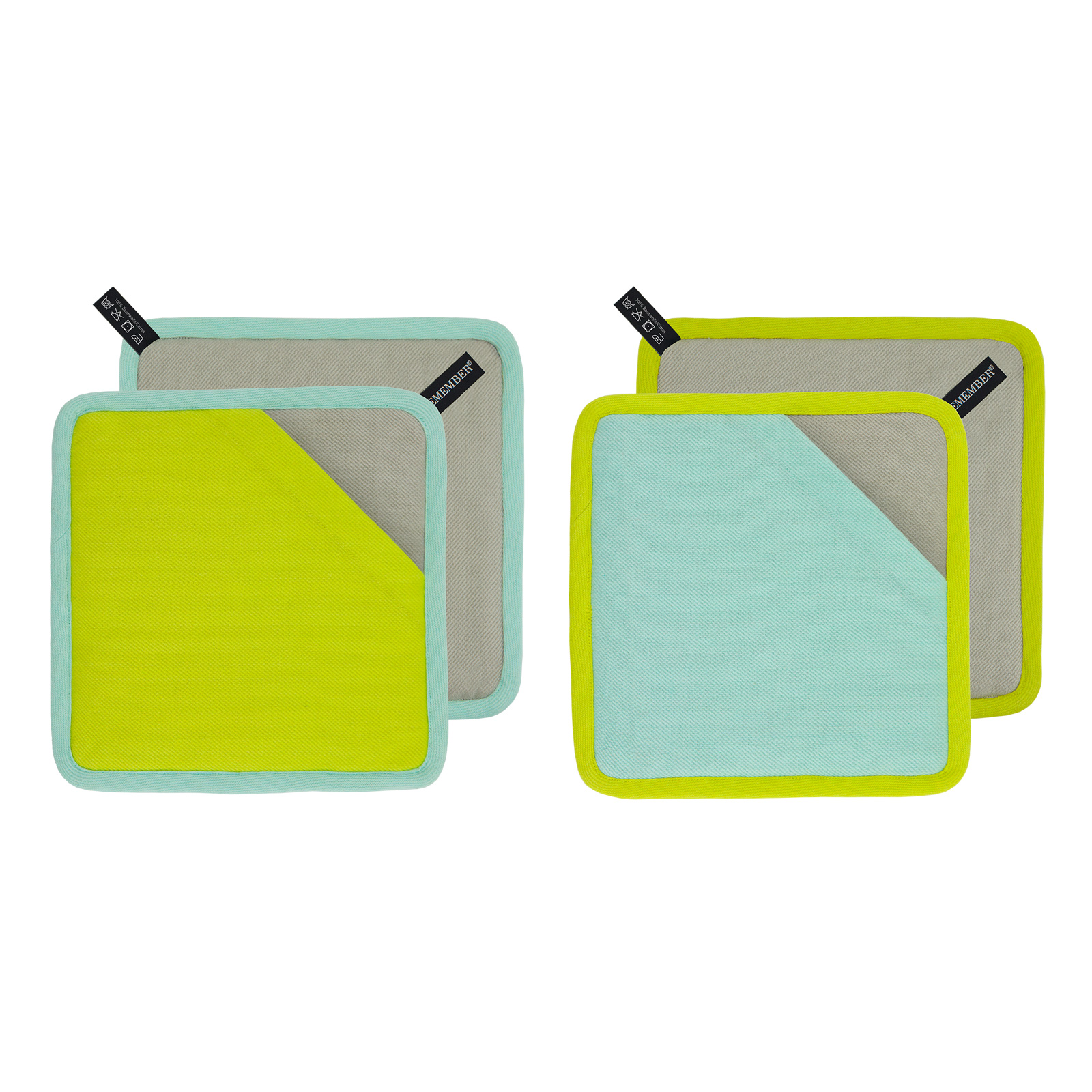 Topflappen 2er Set Lemon 
