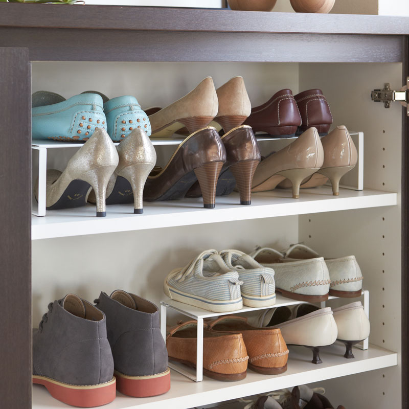 Ausziehbares Schuhgestell FRAME weiss 