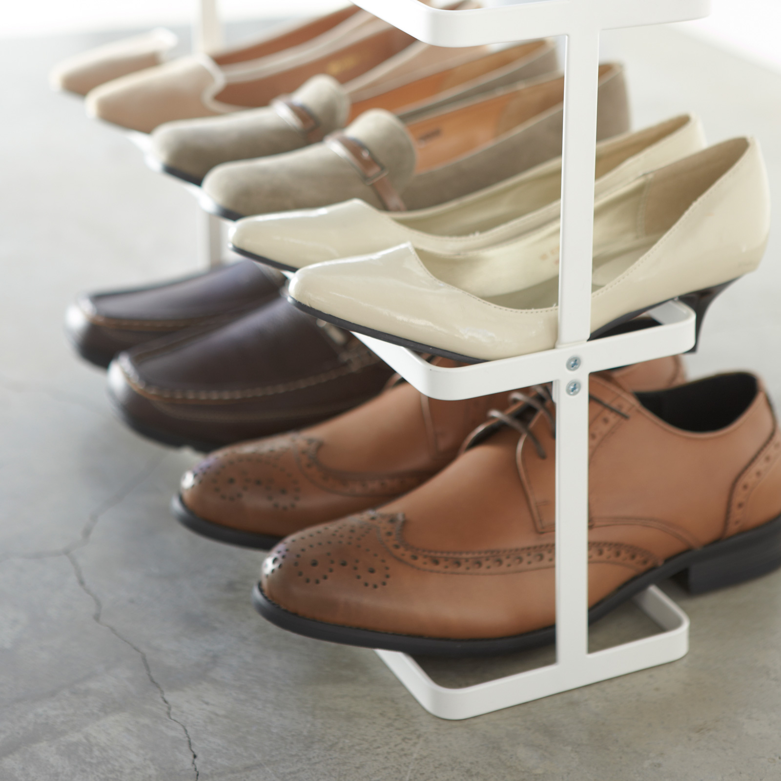 Schuhregal breit TOWER weiss 