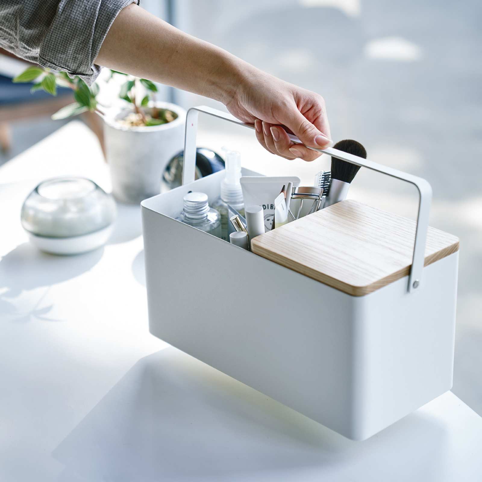 Make-up-Box TOWER weiss 