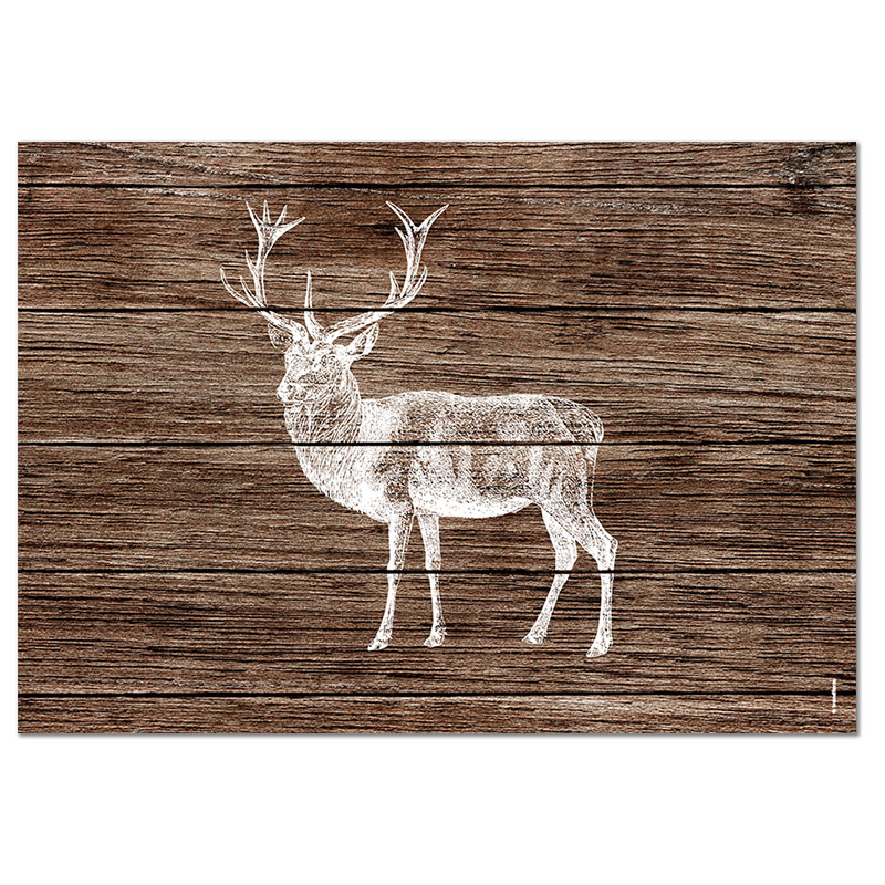 Papiertischset DEER LODGE 4 Sujets à 12 Blatt