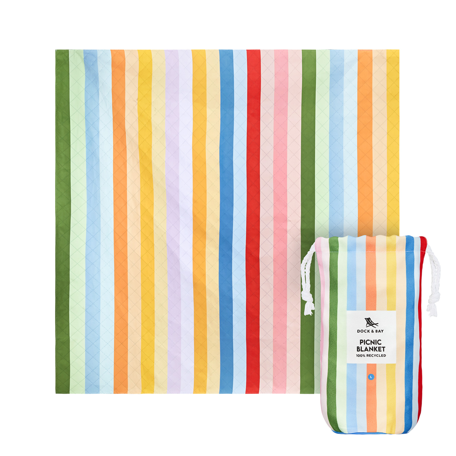 PICNIC BLANKET Candy Stripes L 