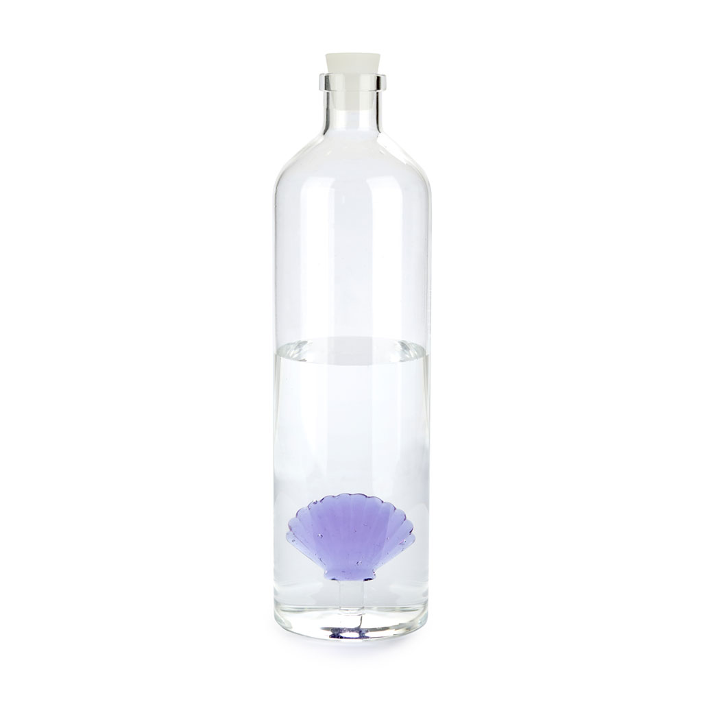 Glasflasche ATLANTIS SHELL 1.2 l lila Borosilicate