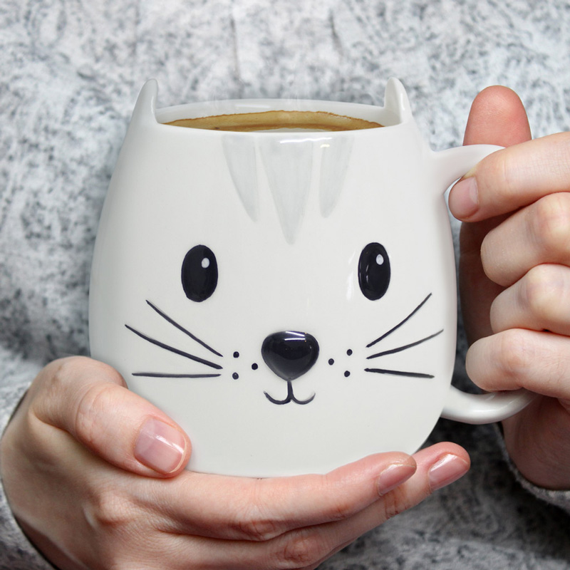Tasse KITTY weiss 