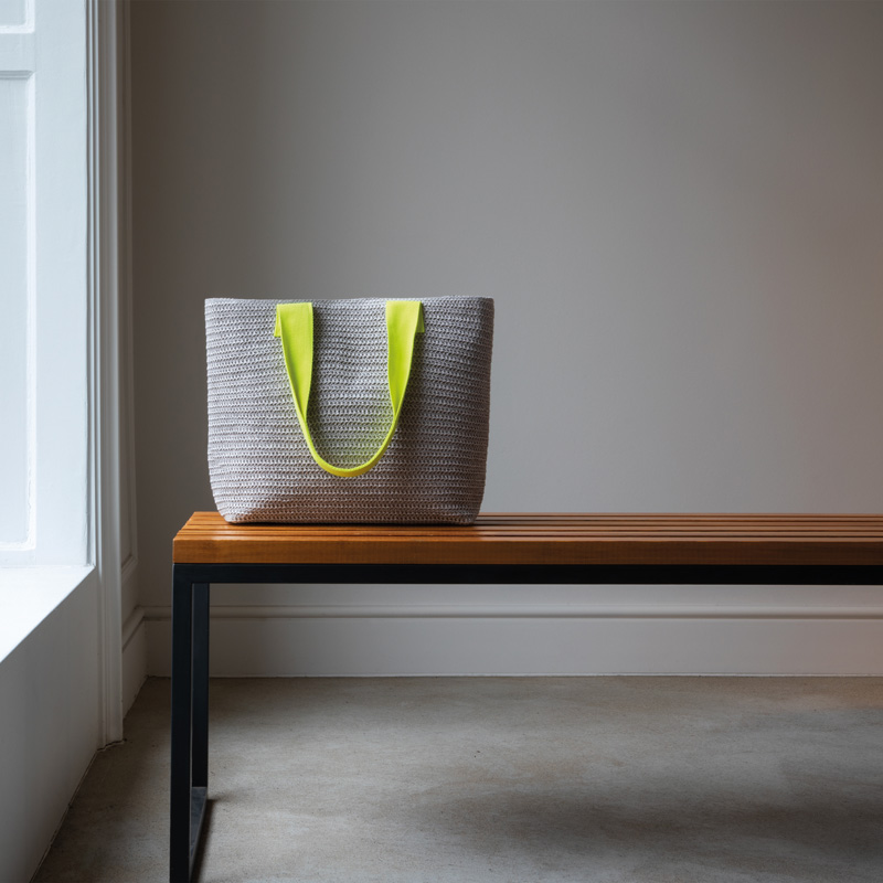 Korbtasche light grey 