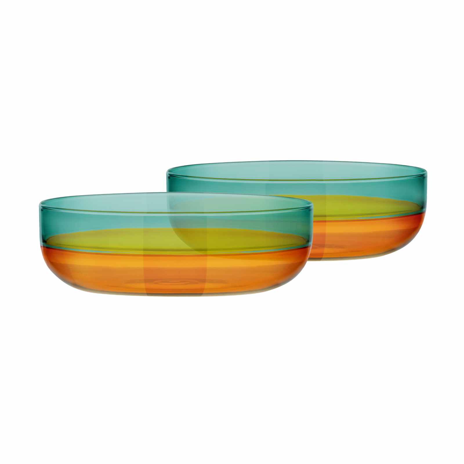 Glasschälchen amber 2er-Set 