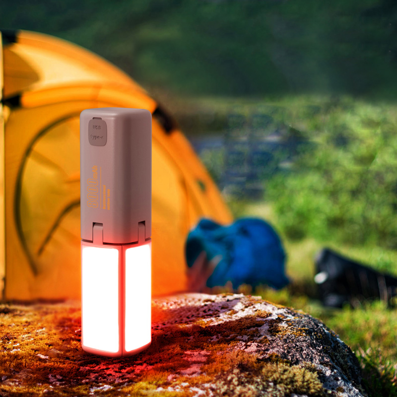 Multifunktionale Outdoor/Indoor Leuchte mit integrierter Powerbank
