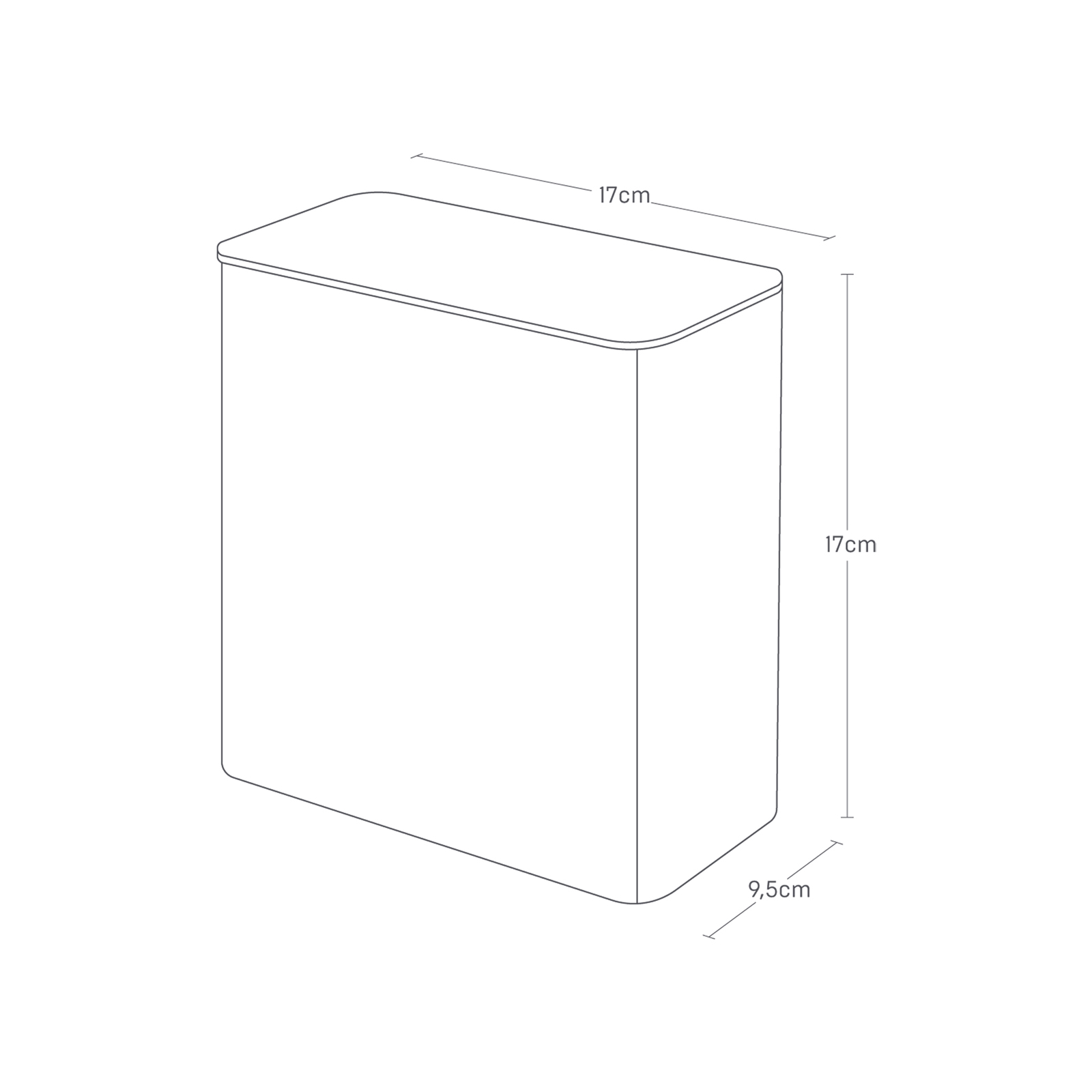 Magnetische Aufbewahrungsbox TOWER weiss für Wäschezubehör